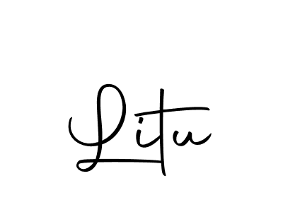You should practise on your own different ways (Autography-DOLnW) to write your name (Litu) in signature. don't let someone else do it for you. Litu signature style 10 images and pictures png