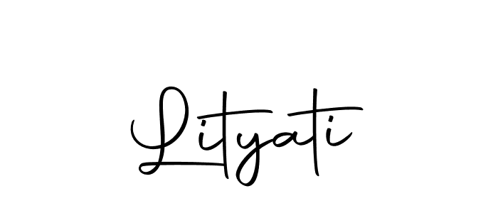 Lityati stylish signature style. Best Handwritten Sign (Autography-DOLnW) for my name. Handwritten Signature Collection Ideas for my name Lityati. Lityati signature style 10 images and pictures png