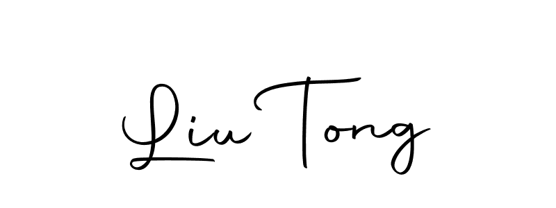 Design your own signature with our free online signature maker. With this signature software, you can create a handwritten (Autography-DOLnW) signature for name Liu Tong. Liu Tong signature style 10 images and pictures png