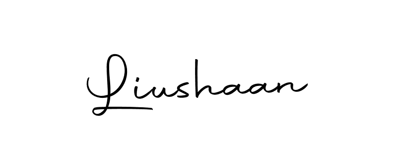 Also we have Liushaan name is the best signature style. Create professional handwritten signature collection using Autography-DOLnW autograph style. Liushaan signature style 10 images and pictures png