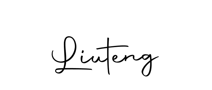 You should practise on your own different ways (Autography-DOLnW) to write your name (Liuteng) in signature. don't let someone else do it for you. Liuteng signature style 10 images and pictures png