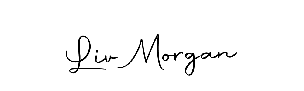 Design your own signature with our free online signature maker. With this signature software, you can create a handwritten (Autography-DOLnW) signature for name Liv Morgan. Liv Morgan signature style 10 images and pictures png