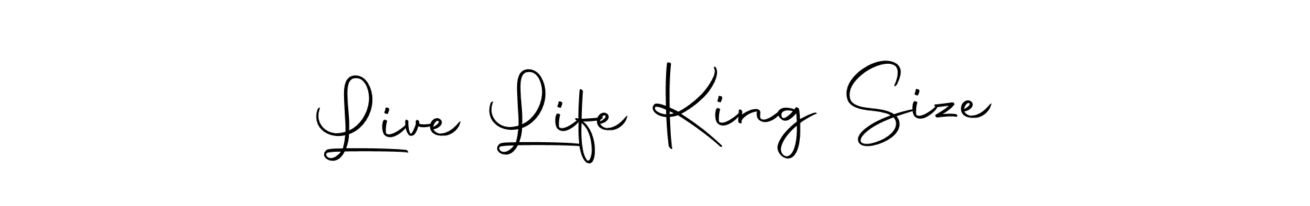How to make Live Life King Size signature? Autography-DOLnW is a professional autograph style. Create handwritten signature for Live Life King Size name. Live Life King Size signature style 10 images and pictures png