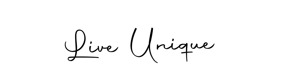 You should practise on your own different ways (Autography-DOLnW) to write your name (Live Unique) in signature. don't let someone else do it for you. Live Unique signature style 10 images and pictures png