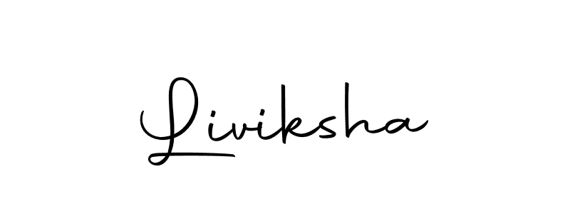 Make a beautiful signature design for name Liviksha. With this signature (Autography-DOLnW) style, you can create a handwritten signature for free. Liviksha signature style 10 images and pictures png