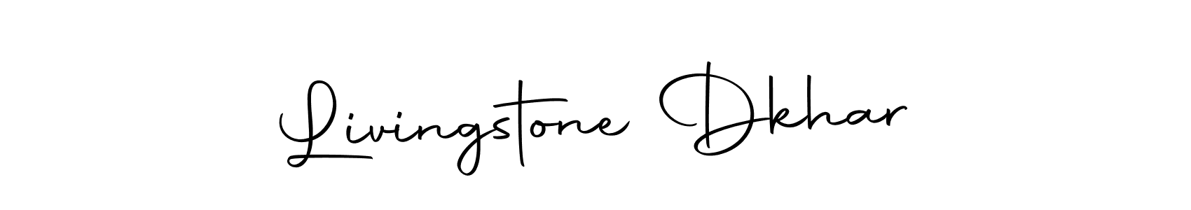 How to make Livingstone Dkhar name signature. Use Autography-DOLnW style for creating short signs online. This is the latest handwritten sign. Livingstone Dkhar signature style 10 images and pictures png