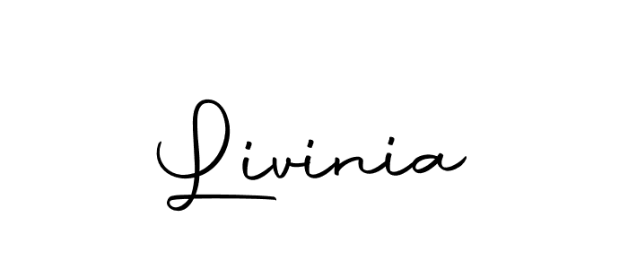Make a beautiful signature design for name Livinia. With this signature (Autography-DOLnW) style, you can create a handwritten signature for free. Livinia signature style 10 images and pictures png