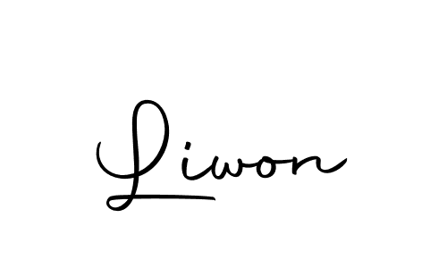 The best way (Autography-DOLnW) to make a short signature is to pick only two or three words in your name. The name Liwon include a total of six letters. For converting this name. Liwon signature style 10 images and pictures png