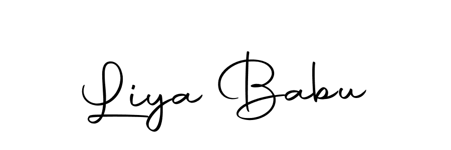 Make a short Liya Babu signature style. Manage your documents anywhere anytime using Autography-DOLnW. Create and add eSignatures, submit forms, share and send files easily. Liya Babu signature style 10 images and pictures png