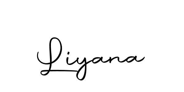 Liyana stylish signature style. Best Handwritten Sign (Autography-DOLnW) for my name. Handwritten Signature Collection Ideas for my name Liyana. Liyana signature style 10 images and pictures png