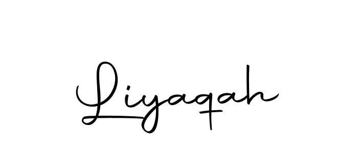 if you are searching for the best signature style for your name Liyaqah. so please give up your signature search. here we have designed multiple signature styles  using Autography-DOLnW. Liyaqah signature style 10 images and pictures png