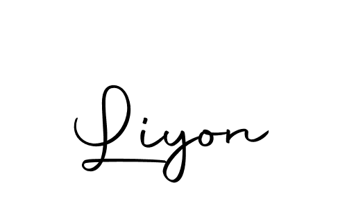 Create a beautiful signature design for name Liyon. With this signature (Autography-DOLnW) fonts, you can make a handwritten signature for free. Liyon signature style 10 images and pictures png