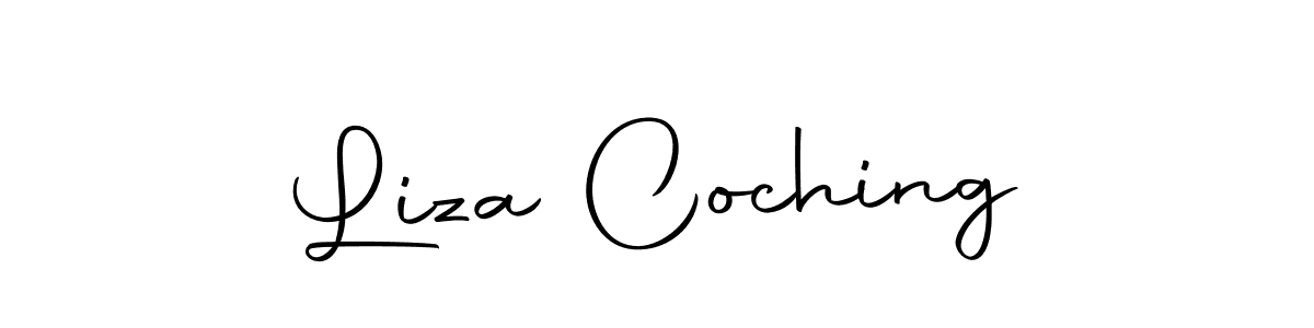 Liza Coching stylish signature style. Best Handwritten Sign (Autography-DOLnW) for my name. Handwritten Signature Collection Ideas for my name Liza Coching. Liza Coching signature style 10 images and pictures png