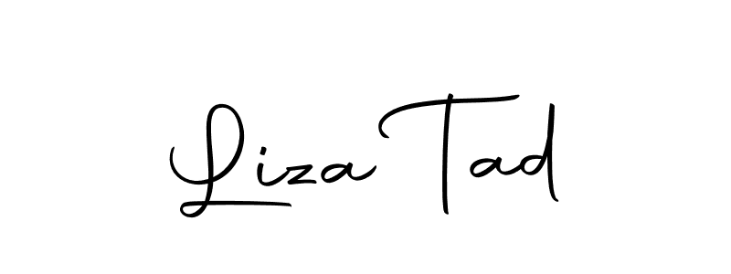 You should practise on your own different ways (Autography-DOLnW) to write your name (Liza Tad) in signature. don't let someone else do it for you. Liza Tad signature style 10 images and pictures png