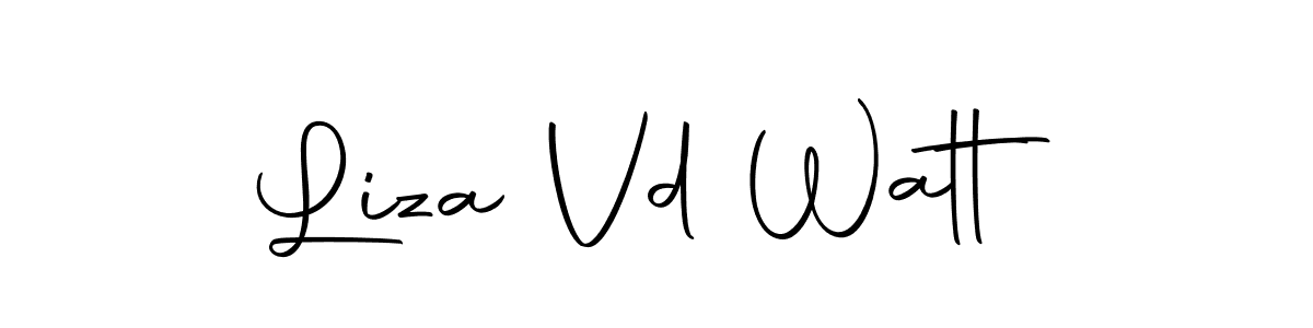 Liza Vd Watt stylish signature style. Best Handwritten Sign (Autography-DOLnW) for my name. Handwritten Signature Collection Ideas for my name Liza Vd Watt. Liza Vd Watt signature style 10 images and pictures png