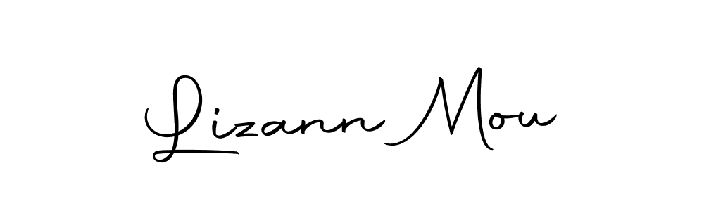 Make a beautiful signature design for name Lizann Mou. Use this online signature maker to create a handwritten signature for free. Lizann Mou signature style 10 images and pictures png