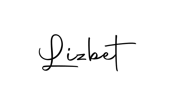 Design your own signature with our free online signature maker. With this signature software, you can create a handwritten (Autography-DOLnW) signature for name Lizbet. Lizbet signature style 10 images and pictures png
