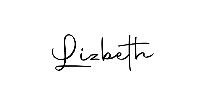 Use a signature maker to create a handwritten signature online. With this signature software, you can design (Autography-DOLnW) your own signature for name Lizbeth. Lizbeth signature style 10 images and pictures png