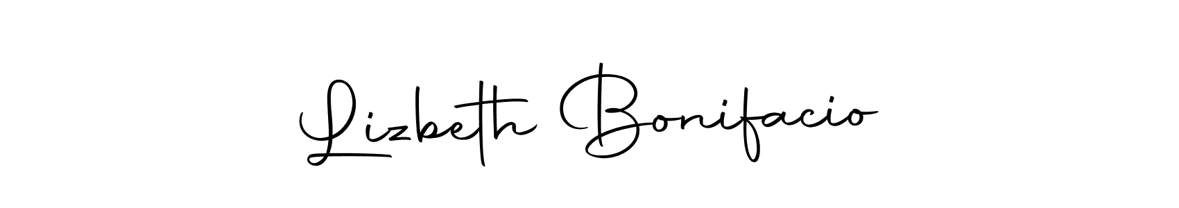 It looks lik you need a new signature style for name Lizbeth Bonifacio. Design unique handwritten (Autography-DOLnW) signature with our free signature maker in just a few clicks. Lizbeth Bonifacio signature style 10 images and pictures png