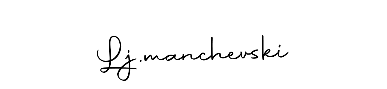 Design your own signature with our free online signature maker. With this signature software, you can create a handwritten (Autography-DOLnW) signature for name Lj.manchevski. Lj.manchevski signature style 10 images and pictures png