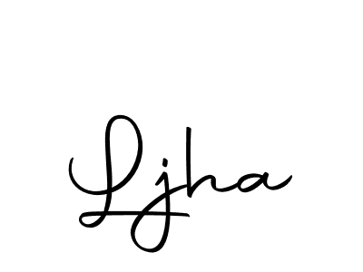 Create a beautiful signature design for name Ljha. With this signature (Autography-DOLnW) fonts, you can make a handwritten signature for free. Ljha signature style 10 images and pictures png