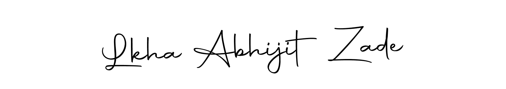Use a signature maker to create a handwritten signature online. With this signature software, you can design (Autography-DOLnW) your own signature for name Lkha Abhijit Zade. Lkha Abhijit Zade signature style 10 images and pictures png