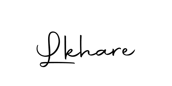 Use a signature maker to create a handwritten signature online. With this signature software, you can design (Autography-DOLnW) your own signature for name Lkhare. Lkhare signature style 10 images and pictures png