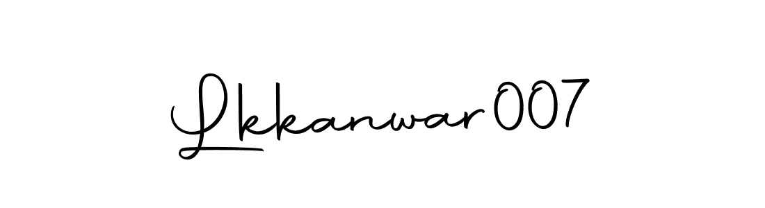 You should practise on your own different ways (Autography-DOLnW) to write your name (Lkkanwar007) in signature. don't let someone else do it for you. Lkkanwar007 signature style 10 images and pictures png