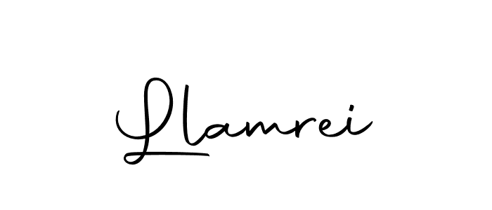 Similarly Autography-DOLnW is the best handwritten signature design. Signature creator online .You can use it as an online autograph creator for name Llamrei. Llamrei signature style 10 images and pictures png