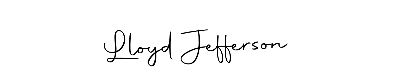How to make Lloyd Jefferson name signature. Use Autography-DOLnW style for creating short signs online. This is the latest handwritten sign. Lloyd Jefferson signature style 10 images and pictures png