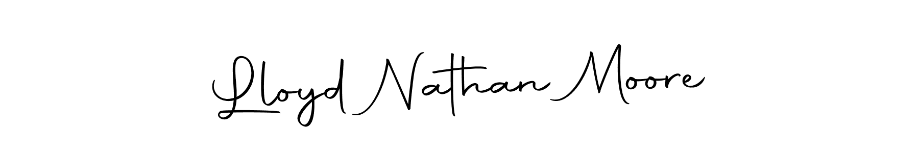 Lloyd Nathan Moore stylish signature style. Best Handwritten Sign (Autography-DOLnW) for my name. Handwritten Signature Collection Ideas for my name Lloyd Nathan Moore. Lloyd Nathan Moore signature style 10 images and pictures png