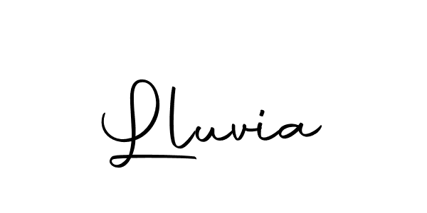 Design your own signature with our free online signature maker. With this signature software, you can create a handwritten (Autography-DOLnW) signature for name Lluvia. Lluvia signature style 10 images and pictures png