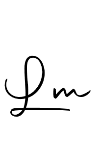 Design your own signature with our free online signature maker. With this signature software, you can create a handwritten (Autography-DOLnW) signature for name Lm. Lm signature style 10 images and pictures png