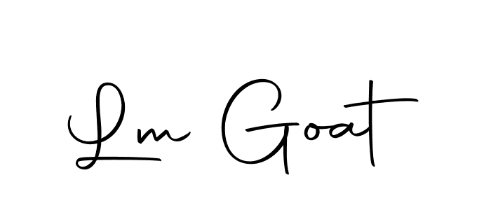 Make a beautiful signature design for name Lm Goat. With this signature (Autography-DOLnW) style, you can create a handwritten signature for free. Lm Goat signature style 10 images and pictures png