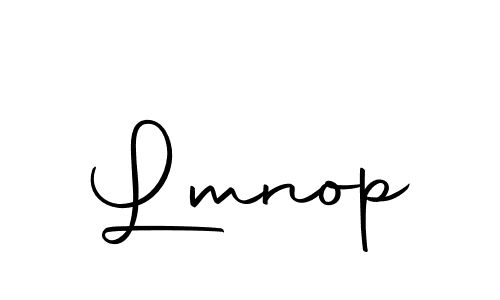 Create a beautiful signature design for name Lmnop. With this signature (Autography-DOLnW) fonts, you can make a handwritten signature for free. Lmnop signature style 10 images and pictures png