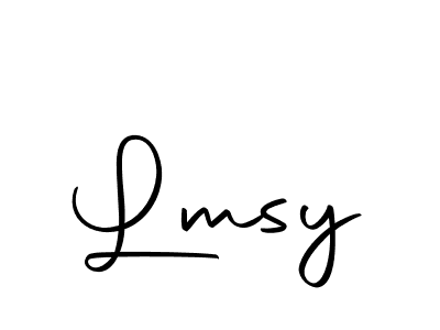 Design your own signature with our free online signature maker. With this signature software, you can create a handwritten (Autography-DOLnW) signature for name Lmsy. Lmsy signature style 10 images and pictures png