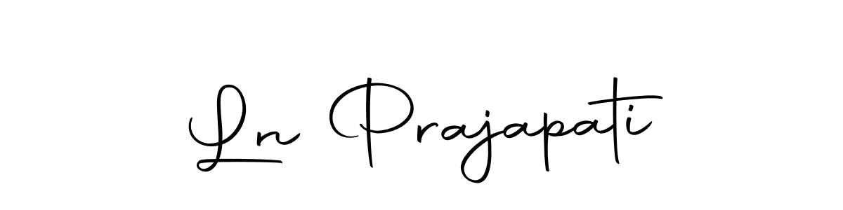 Ln Prajapati stylish signature style. Best Handwritten Sign (Autography-DOLnW) for my name. Handwritten Signature Collection Ideas for my name Ln Prajapati. Ln Prajapati signature style 10 images and pictures png