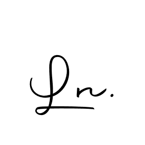 Design your own signature with our free online signature maker. With this signature software, you can create a handwritten (Autography-DOLnW) signature for name Ln.. Ln. signature style 10 images and pictures png