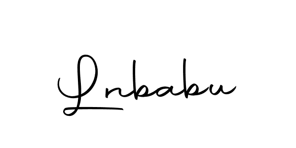 How to make Lnbabu signature? Autography-DOLnW is a professional autograph style. Create handwritten signature for Lnbabu name. Lnbabu signature style 10 images and pictures png