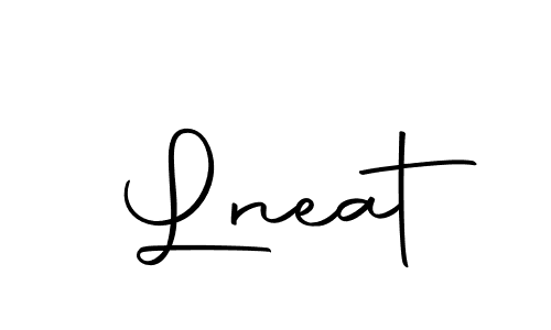 Create a beautiful signature design for name Lneat. With this signature (Autography-DOLnW) fonts, you can make a handwritten signature for free. Lneat signature style 10 images and pictures png