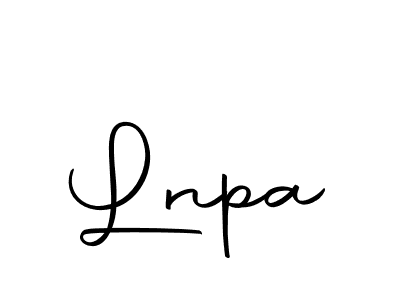 Create a beautiful signature design for name Lnpa. With this signature (Autography-DOLnW) fonts, you can make a handwritten signature for free. Lnpa signature style 10 images and pictures png