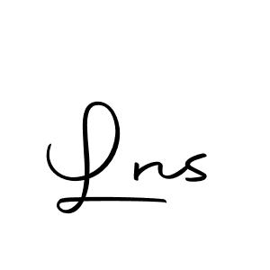 Make a beautiful signature design for name Lns. With this signature (Autography-DOLnW) style, you can create a handwritten signature for free. Lns signature style 10 images and pictures png