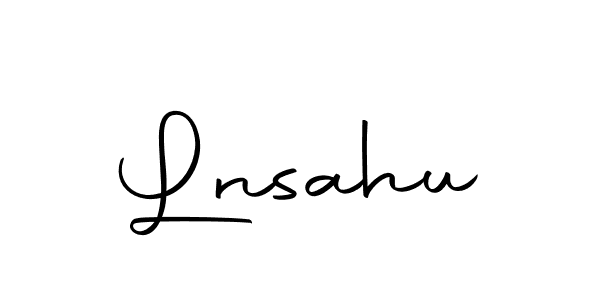 The best way (Autography-DOLnW) to make a short signature is to pick only two or three words in your name. The name Lnsahu include a total of six letters. For converting this name. Lnsahu signature style 10 images and pictures png