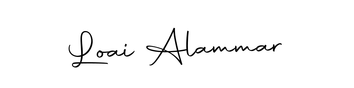Design your own signature with our free online signature maker. With this signature software, you can create a handwritten (Autography-DOLnW) signature for name Loai Alammar. Loai Alammar signature style 10 images and pictures png