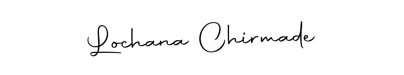 Design your own signature with our free online signature maker. With this signature software, you can create a handwritten (Autography-DOLnW) signature for name Lochana Chirmade. Lochana Chirmade signature style 10 images and pictures png