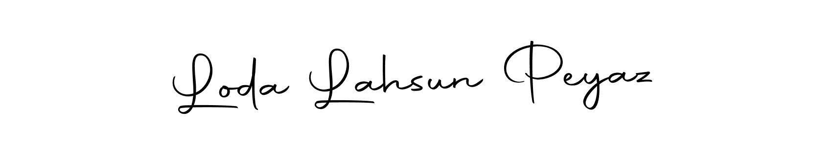 Make a beautiful signature design for name Loda Lahsun Peyaz. Use this online signature maker to create a handwritten signature for free. Loda Lahsun Peyaz signature style 10 images and pictures png