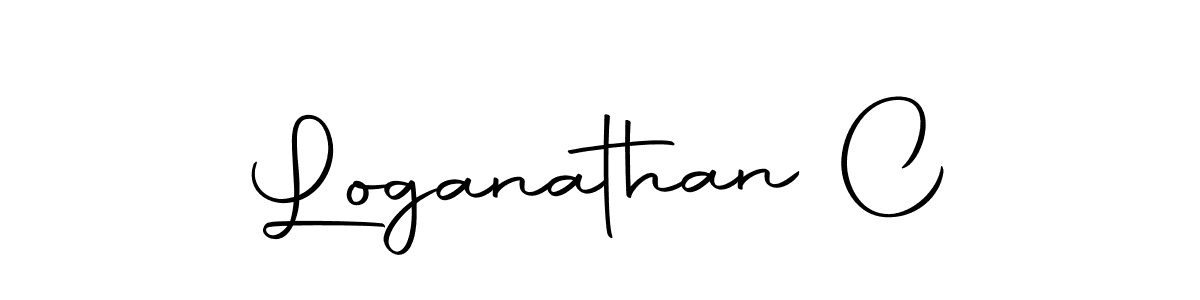 Use a signature maker to create a handwritten signature online. With this signature software, you can design (Autography-DOLnW) your own signature for name Loganathan C. Loganathan C signature style 10 images and pictures png