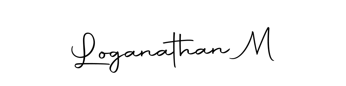 Loganathan M stylish signature style. Best Handwritten Sign (Autography-DOLnW) for my name. Handwritten Signature Collection Ideas for my name Loganathan M. Loganathan M signature style 10 images and pictures png