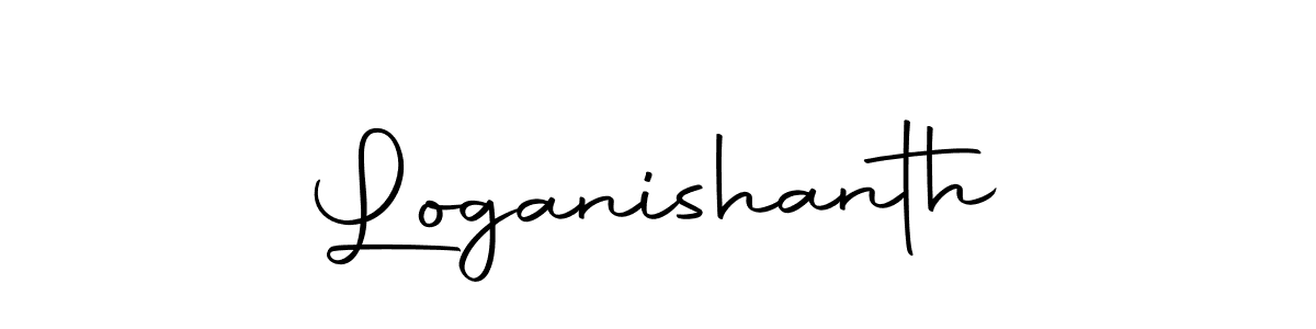 Make a beautiful signature design for name Loganishanth. With this signature (Autography-DOLnW) style, you can create a handwritten signature for free. Loganishanth signature style 10 images and pictures png