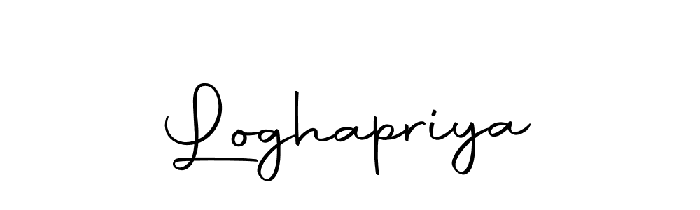 Create a beautiful signature design for name Loghapriya. With this signature (Autography-DOLnW) fonts, you can make a handwritten signature for free. Loghapriya signature style 10 images and pictures png